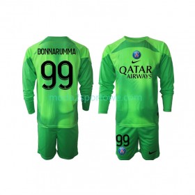 Koszulka Paris Saint-Germain Donnarumma 99 Bramkarska Dziecięcy Domowe Stroje Piłkarskie 2022/23 Długi Rękaw